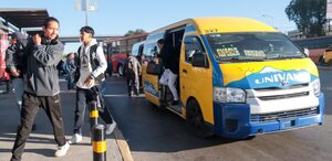 pasajeros del transporte público en puebla