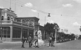 La avenida Morelos de Torreón durante los años de 1930.