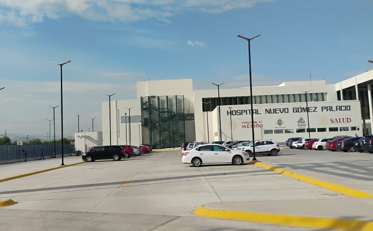 Hospital General de Gómez Palacio, lugar donde un hombre fue atendido tras ser golpeado por un amigo durante una reunión.