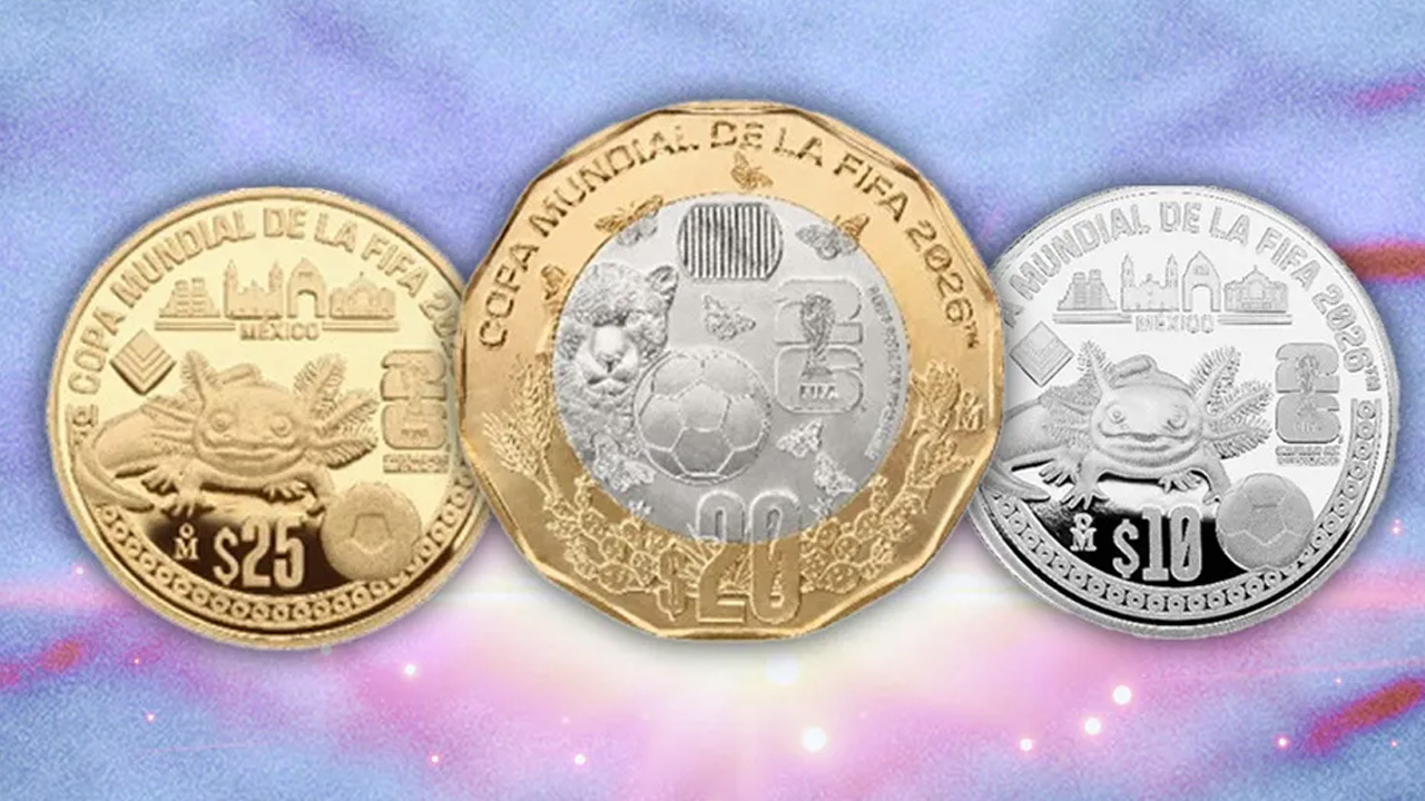 Banxico anunció una colección de 12 monedas conmemorativas por la Copa Mundial FIFA 2026.