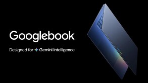 La nueva Google Book en un fondo negro con el logo de Google Gemini