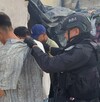 Momento del enlace en vivo en el que el joven fue visto por sus familiares.