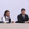 Clara Brugada ofreció una conferencia de prensa con Pablo Vázquez Camacho y Bertha Alcalde