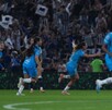 Jugadoras de Rayadas celebrando el gol que les dio el pase a la Gran Final de la Liga MX Femenil.