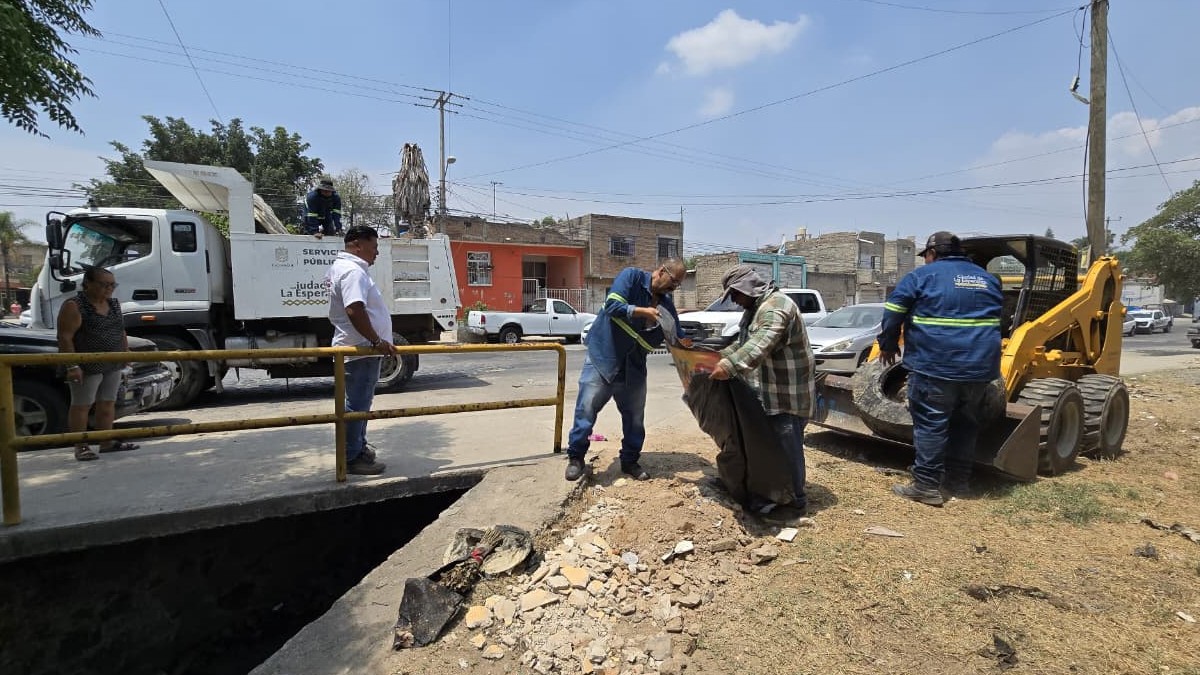 Tlaquepaque completa el 99 por ciento en desazolve de canales y arroyos previo al temporal de lluvias