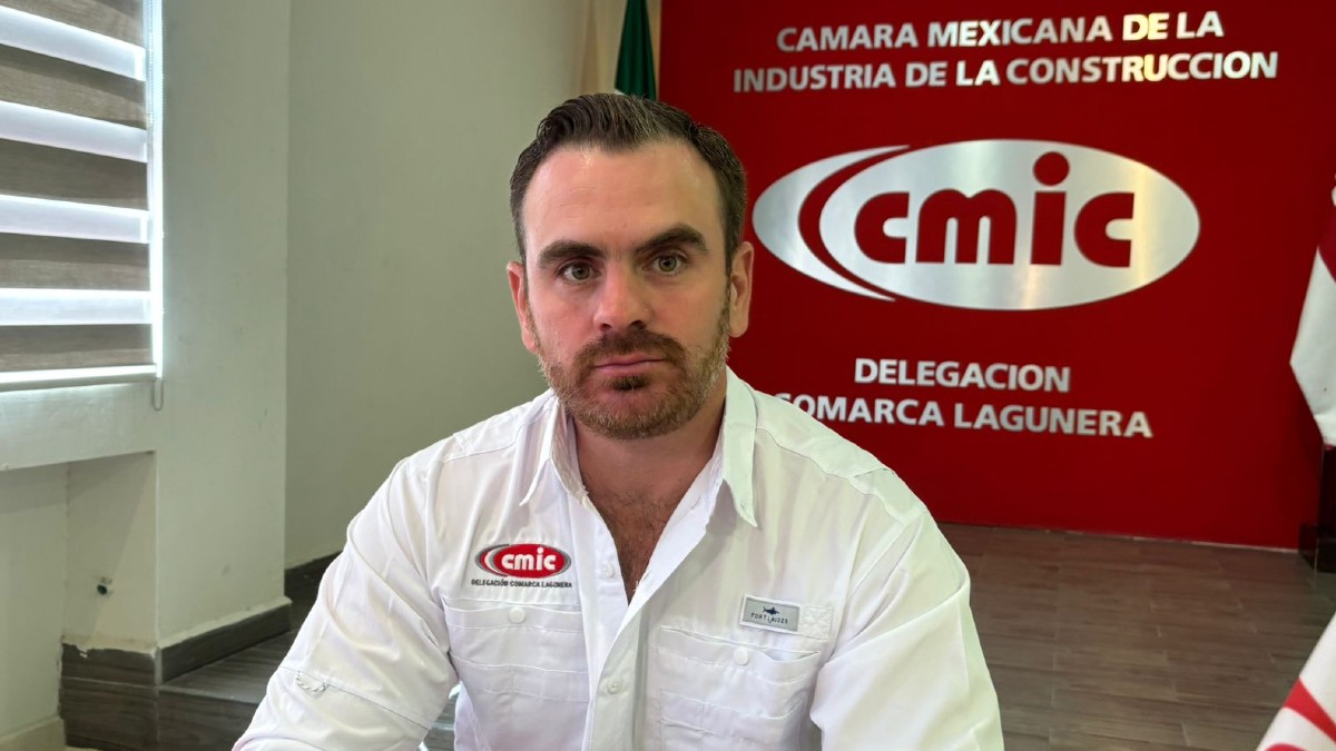 Fotografía de Alejandro Jiménez Algara, presidente de la CMIC delegación Laguna.