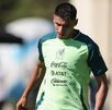 Guillermo Martínez en un entrenamiento con la Selección Mexicana.