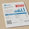 En una mesa se encuentra un recibo de Agsal con un total a pagar de 485.75.