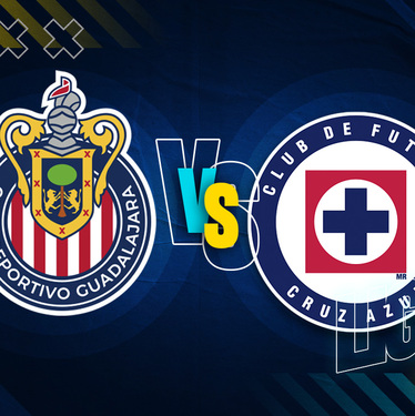 Los escudos del equipo de Chivas y Cruz Azul, quienes disputaran el partido de vuelta de la Semifinal del la Liga MX