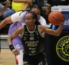 Jugadora de Fuerza Regia Femenil durante la final ante Adelitas en la LNBP Femenil.