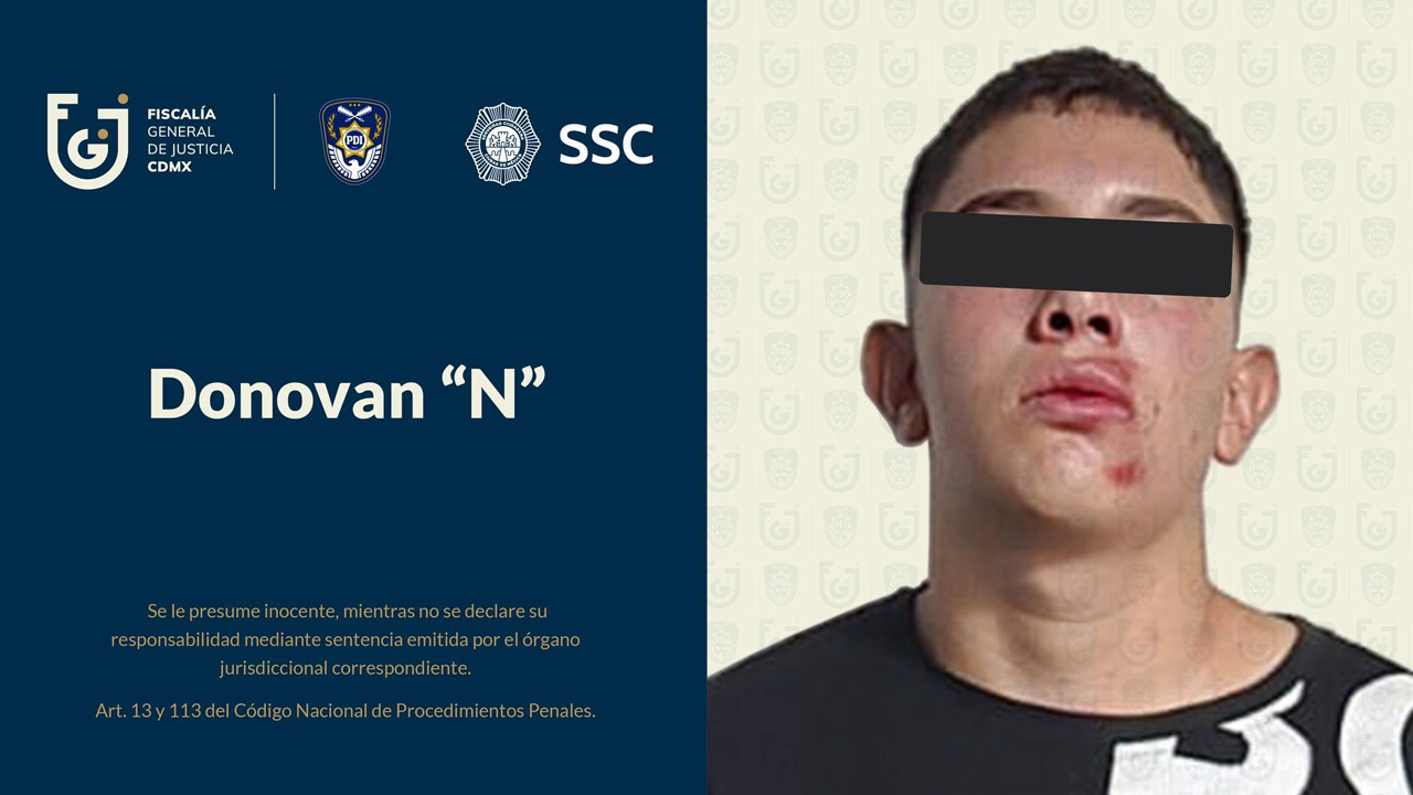 La Fiscalía capitalina obtuvo la vinculación a proceso de Donovan “N”, señalado por su probable participación en el homicidio de tres personas.