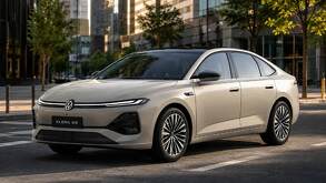 Foto del Volkswagen ID. Era 5S con fondo de urbanidad