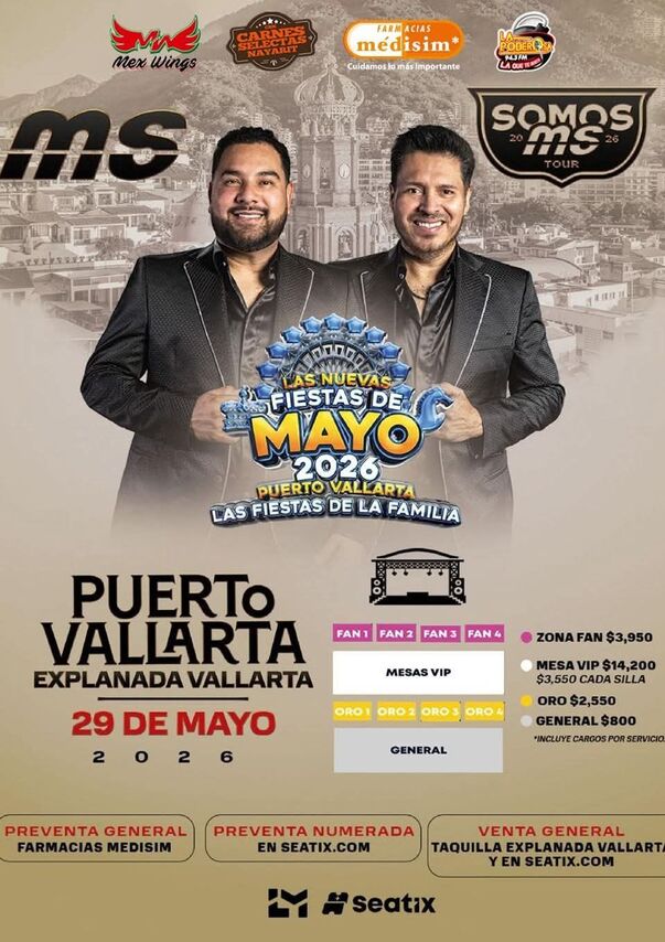 Banda MS en Puerto Vallarta | Precio de boletos