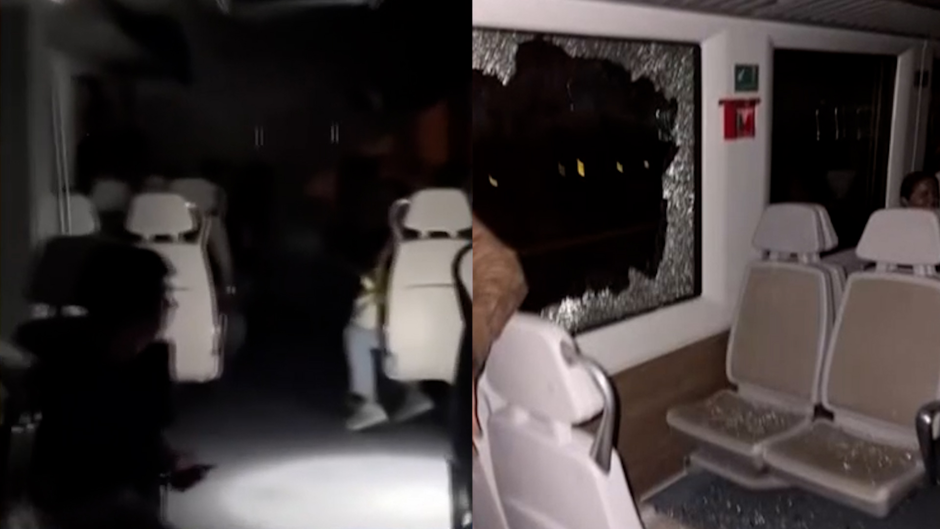 Usuarios del Tren Suburbano rumbo al AIFA rompieron ventanas para no asfixiarse tras quedar atrapados por una falla eléctrica entre Tlalnepantla y Fortuna.