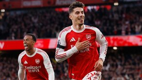 Kai Havertz celebrando el gol de la victoria en el partido Arsenal vs Burnley en la jornada 37 de la Premier League.