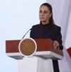 Claudia Sheinbaum, presidenta de México, asegurando que bloqueo de cuentas de Rocha Moya es preventivo