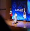Durante el Informe Anual de Actividades 2025 de la CECAMED, Libia Dennise reconoció a CECAMED por su labor resolver conflictos médicos mediante el diálogo