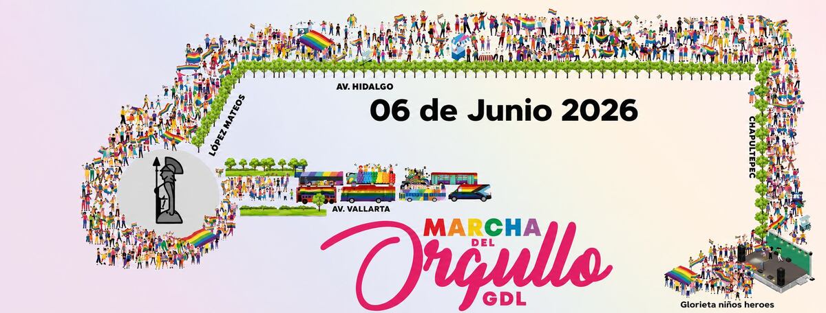 Marcha del Orgullo GDL 2026 | Ruta y calles por donde pasará