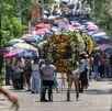 Funeral de la masacre en Tehuitzingo