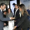 Alessandra Rojo de la Vega, alcaldesa de Cuauhtémoc, en el relanzamiento del Hotel Hilton México Reforma.