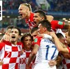 Selección de Croacia celebrando un gol en la Final del Mundial de Rusia 2018.