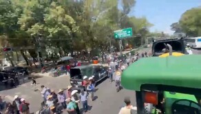 Agricultores provenientes del estado de Guanajuato participaron en la marcha de la Ciudad de México para pedir mejores condiciones de trabajo