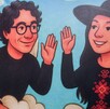 Mural de Ximena Guzmán y José Muñoz, colaboradores de Clara Brugada asesinados en 2025.