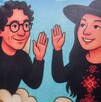 Mural de Ximena Guzmán y José Muñoz, colaboradores de Clara Brugada asesinados en 2025.