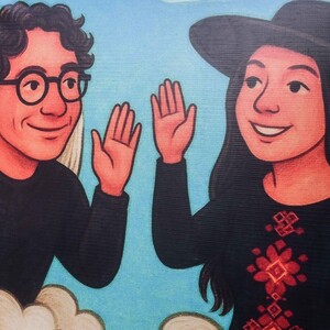 Mural de Ximena Guzmán y José Muñoz, colaboradores de Clara Brugada asesinados en 2025.