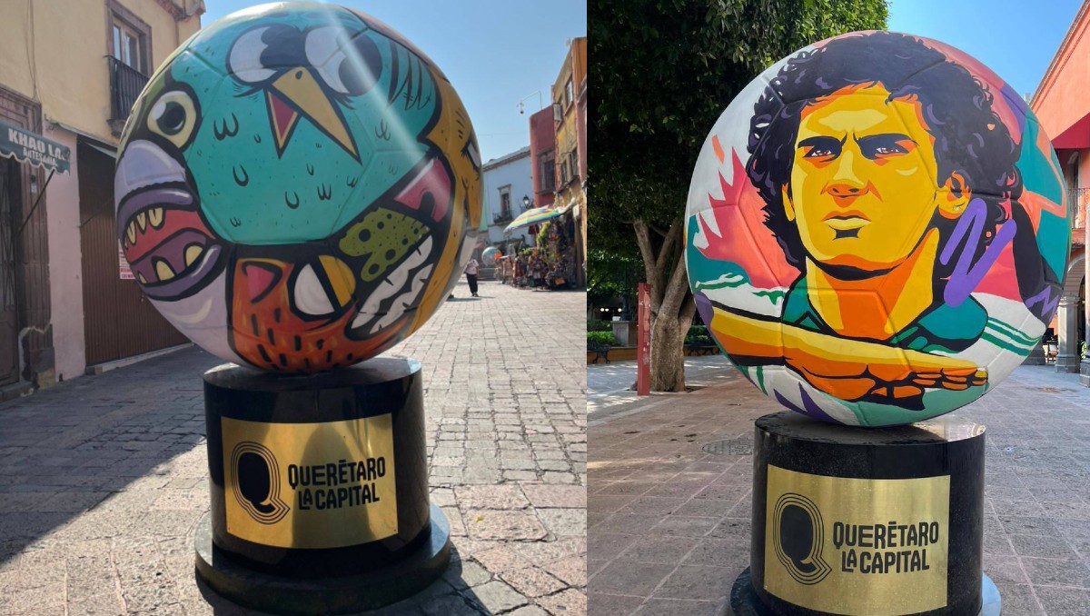 Querétaro se une a la fiesta mundialista que envuelve a todo el país con una galería de arte dirigida al deporte.