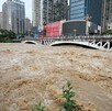Zona afectada por las inundaciones tras las fuertes lluvias en Duyun, en la provincia de Guizhou, al suroeste de China