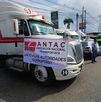 Integrantes de ANTAC bloquean con sus unidades de carga las principales casetas y autopistas de ingreso a la Ciudad de México