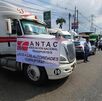 Integrantes de ANTAC bloquean con sus unidades de carga las principales casetas y autopistas de ingreso a la Ciudad de México