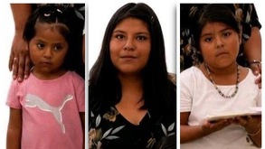 Foto de una mujer y dos niñas reportadas como desaparecidas en Puebla.