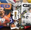 Virgil van Dijk de Holanda y Joshua Kimmich de Alemania en el poster oficial de la FIFA como clasificados al Mundial 2026.
