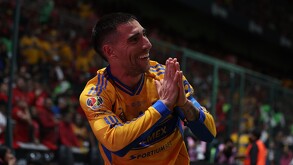 Fernando Gorriarán celebrando su gol ante Toluca en la Final de Vuelta del Apertura 2025 ante Toluca.