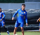 Juan Brunetta en entrenamiento con Tigres