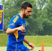 Juan Pablo Vigón entrenando con Tigres rumbo al partido de la Final de Concachampions.