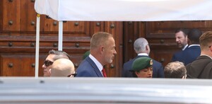Llegada de Markwayne Mullin, secretario de Seguridad Nacional de Estados Unidos, a Palacio Nacional, en dónde sostendrá una reunión con Sheinbaum.