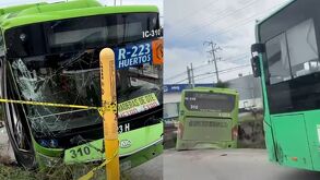 Tres lesionados y un camión caído en un canalón dejó un choque entre las rutas 223 y 172 en la Carretera a Reynosa.
