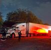 Accidente tráiler en Escobedo