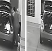 tres personas carga a una mujer inconsciente y la suben a un auto
