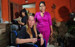 María de la Luz Martínez Chávez, mujer que resultó gravemente lesionada y perdió a su esposo tras accidente.