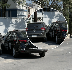 Elemento del tránsito de Monterrey es hospitalizado tras portagoniar un choque con un vehículo
