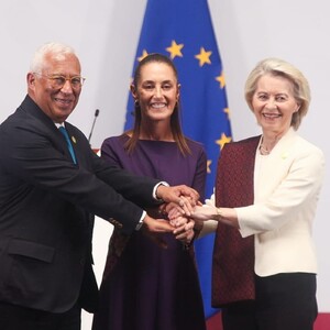 Sheinbaum firman el Acuerdo Global Modernizado con la Unión Europea.