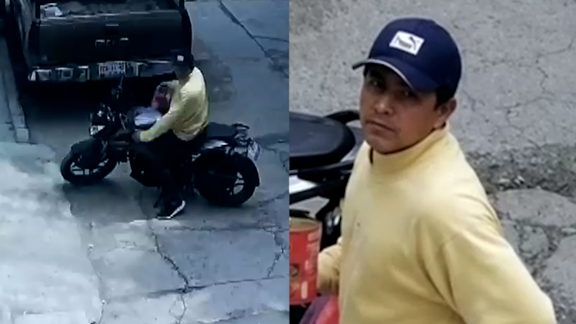 Cámaras de seguridad captaron el momento en que un sujeto robó una motocicleta Pulsar NS 160 en San Lorenzo, Chimalhuacán. El rostro del ladrón fue grabado.