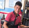Misael Galván, joven vendedor de frutas conocido como 