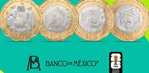 Así lucen las monedas bimetálicas conmemorativas del Mundial 2026.