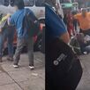 Durante la pelea ambos involucrados cayeron en varias ocasiones al suelo