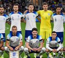 Selección de Inglaterra previo a un partido.